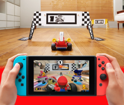 mario kart ar at the library