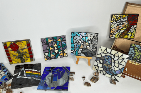 mosiac coasters
