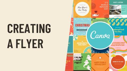 canva making a flyer